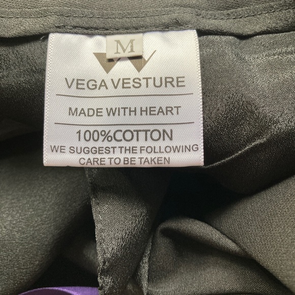 NWT Vega Vesture Black Zip Off Half Skirt Dress Pants M - Picture 12 of 12